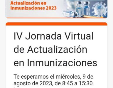 Jornada virtual de Inmunizaciones 2023